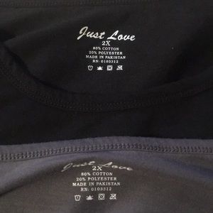 X2(TWO) Just Love under scrub long sleeve 2xl